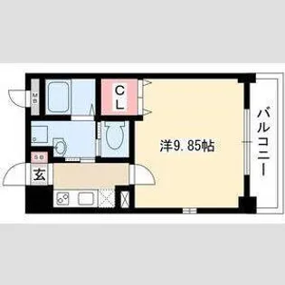 愛知県名古屋市瑞穂区彌富通5丁目【マンション】の間取り