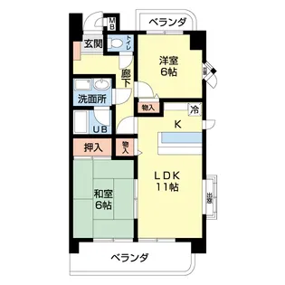 グランメール呼続【201号室】の間取り