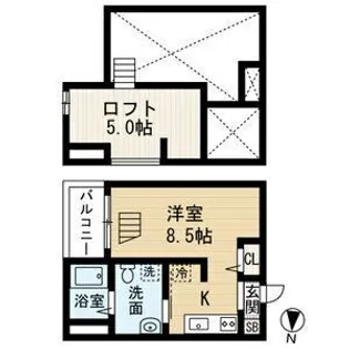 愛知県名古屋市瑞穂区田光町3丁目【アパート】の間取り