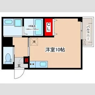 愛知県名古屋市熱田区伝馬2丁目【アパート】の間取り