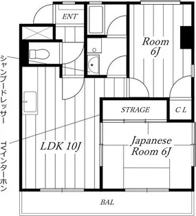 メゾン見晴台【4階】の間取り