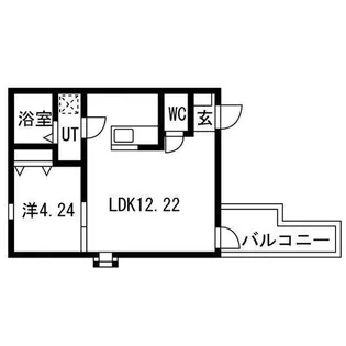 Wish道徳【2階】の間取り