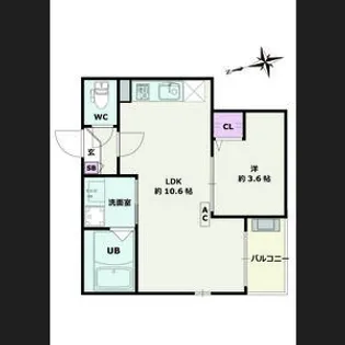 愛知県名古屋市南区芝町【アパート】の間取り