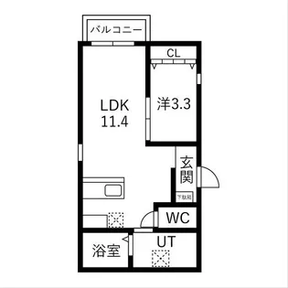愛知県名古屋市南区豊2丁目【アパート】の間取り