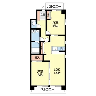 グランメール呼続【2階】の間取り