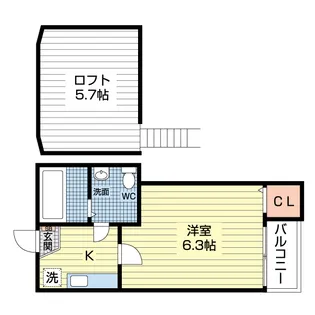 Cherry Blossom【2階】の間取り