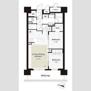 グランクレアいいねタウン瑞穂【2階】の間取り