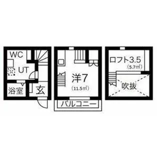 Rino-Che豊田本町【D号室】の間取り