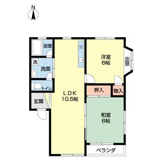 メゾン汐路 PARTⅡ【2階】の間取り