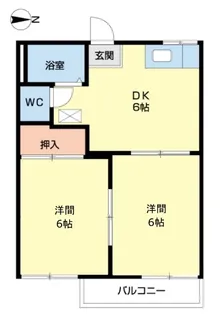 フォーブル鈴木【206号室】の間取り