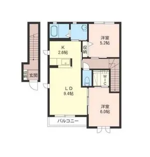 【シャーメゾン】アルカンシエルD棟【201号室】の間取り