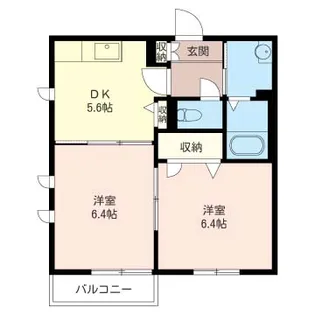 【シャーメゾン】アンビション栗山【202号室】の間取り