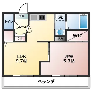 アンビション四街道【101号室】の間取り