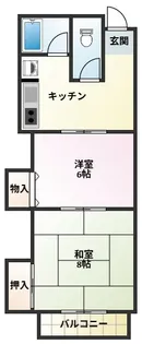 タイショウハイツ桜木【202号室】の間取り