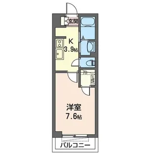 【シャーメゾン】メゾンレグルス【107号室】の間取り