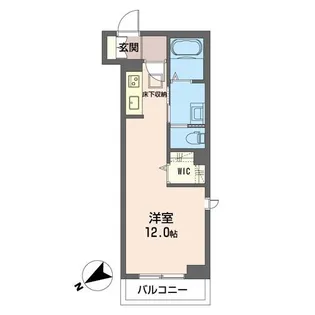 【シャーメゾン】クオリスタ都賀【106号室】の間取り