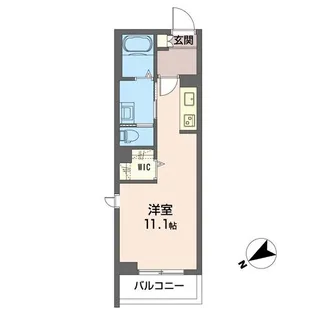 【シャーメゾン】クオリスタ都賀【301号室】の間取り