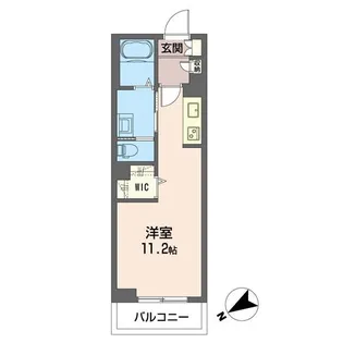 【シャーメゾン】クオリスタ都賀【302号室】の間取り