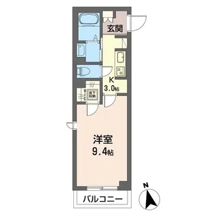 【シャーメゾン】NewRichⅥ(ニューリッチシックス)【112号室】の間取り