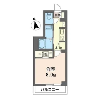 【シャーメゾン】NewRichⅥ(ニューリッチシックス)【302号室】の間取り