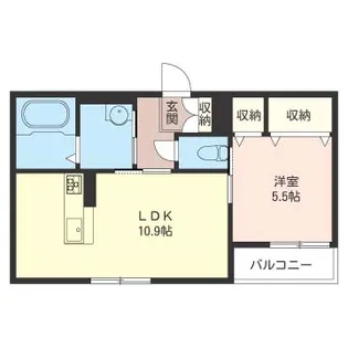 【シャーメゾン】グロリオーサG【202号室】の間取り