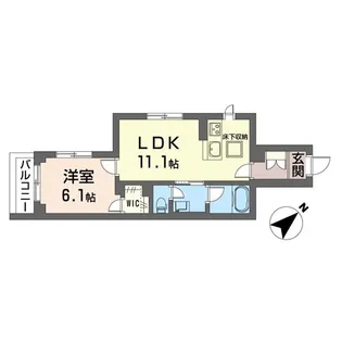 【シャーメゾン】シャーメゾン大久良【103号室】の間取り