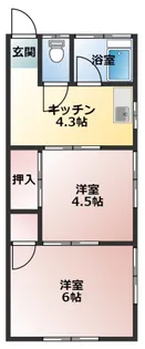 中央マンション【201号室】の間取り