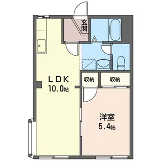 【シャーメゾン】みどりハイツ【105号室】の間取り