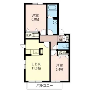 【シャーメゾン】グランドゥール桜木Ⅰ【205号室】の間取り