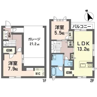 【シャーメゾン】グランドゥール桜木Ⅲ【103号室】の間取り