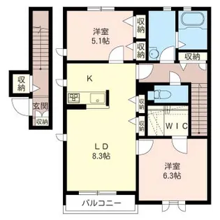 【シャーメゾン】クローバーヒルA【201号室】の間取り