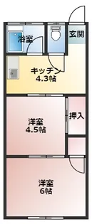 中央マンション【102号室】の間取り