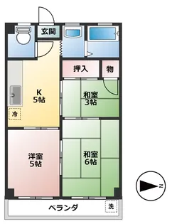 説田ビル【5D号室】の間取り