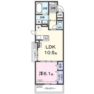 エムズステージⅧ【3階】の間取り