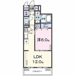 エムズステージⅧ【1階】の間取り