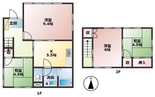 岐阜県揖斐郡大野町大字相羽【一戸建】の間取り