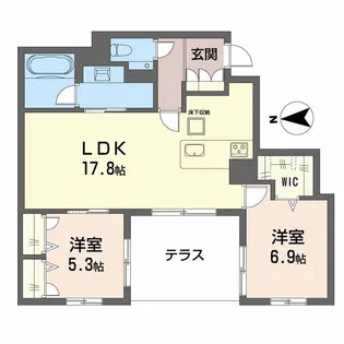 シャーメゾン東雲【3階】の間取り