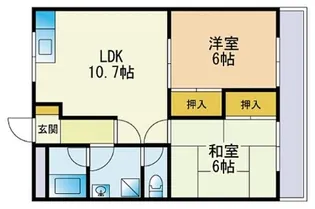 アニバース弥永B【202号室】の間取り