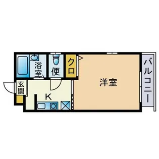 クイーン・ライフ女学院前【105号室】の間取り