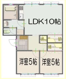 サンスーシエ【5階】の間取り