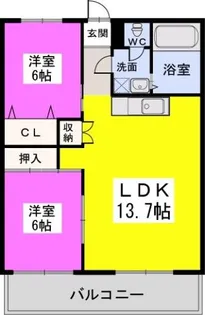 紙屋ビル【2階】の間取り