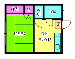 コーポ池田【203号室】の間取り