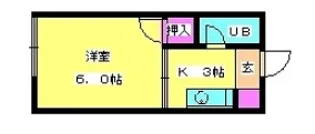 NICOLE Ⅱ【202号室】の間取り