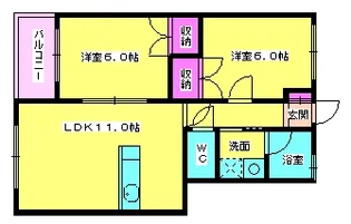 石橋ビル【405号室】の間取り