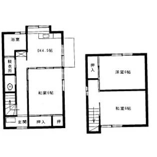 福岡県那珂川市片縄5丁目【一戸建】の間取り