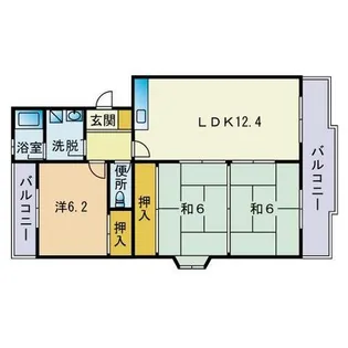 グランピア12 【401号室】の間取り