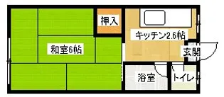 ビバリーコーポ【205号室】の間取り