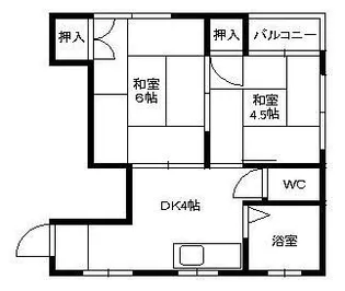 アイランドビル【402号室】の間取り