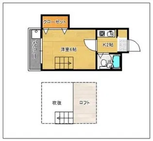 Wing(ウィング)雑餉隈【209号室】の間取り