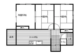 福岡県福岡市南区曰佐3丁目【一戸建】の間取り